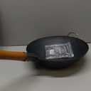 YOSUKATA 13.5" Carbon Steel Wok Pan  Pre-Seasoned Flat Bottom Pow Wok for Stir Fry, BBQ, Grill & Camping  Traditional Japanese Chinese Cookware  Compatible with Induction, Electric, Gas, Open Fire (34cm)