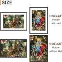 Upsimples 20x30 Poster Frame, Display Pictures 16x24 with Mat or 20 x 30 Without, Wall Hanging Picture Frames, Black, 1 Pack