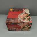 2-Tier Bamboo Steamer Basket Set 10 Inch with Reinforcement & Handle,Bamboo Steamer for Cooking,Dumpling Bun Dim Sum, Rice Potsticker Steaming Chinese Asian Food & Vegetables