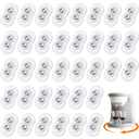 Leumoi 16 Pcs Self Adhesive Appliance Wheels, 360 Swivel Mini Casters with Dual Steel Ball Bearings for Stable Rolling, 55lbs Capacity No-Scratch Floor for Coffee Maker Air Fryer Microwave, White