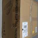 Under Desk Elliptical Machine, Electric Elliptical Leg Exerciser for Seniors with 12 Adjustable, Portable Quiet Elliptical Exercise Machine, Seated Pedal Exerciser with Remote Control (Orange)