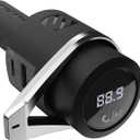 Scosche BTFMPD3SR-SP1 Universal Bluetooth Hands-Free Car Kit with Digital FM Transmitter and 20-Watt USB-C PD + 12W Type-A Charging Ports