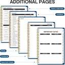 2026 Planner, Weekly and Monthly Calender Planner, Jan 2026 to Dec 2026, Hardcover 2026 Calendar Book with Tabs & Inner Pocket, Office Home School Supplies for Women & Men - A4 (8.5" x 11"), Navy Blue