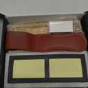 Intelitopia Complete Knife Sharpening Stone Set  Dual Grit Whetstone 400/1000 3000/8000 Knife Sharpener with Leather Strop, Flattening Stone, Bamboo Base, 3 Non-slip Rubber Bases & Angle Guide