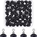 SUPERFINDINGS 50Pcs Fishing Rolling Swivel Slider Bead 16x12mm Fish Pulley Line Connectors Fishing Tackle Line Connector Fishing Tackle Running Slider Bead Swivel