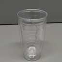 Homestead Choice 16oz Insulated Tumblers Plastic Keeps Drinks Cold & Hot, 4pack Double Walled Clear Insulated Drinking Glasses Cup, BPA-Free, Reusable, Camping, Travel, Kitchen, Party