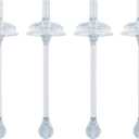 NUK Learner Cup Soft Silicone Replacement Straws, 4-Pack, BPA-free, Dishwasher-safe, Compatible with NUK 10oz. Straw Learner Cup