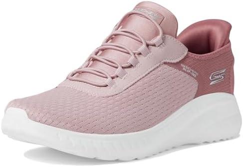 Skechers Women's Hands Free Slip-Ins Bobs Squad Chaos-in Color Sneaker, (Blush, 8 Wide)
