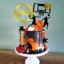 17 PCS Basketball Cake Toppers Basketball Star Themed Cake Decorations for Boy Cake Topper Sport Cake Party Decorations Sports Party Supplies (1)