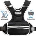 ROURANB Adjustable Weighted Vest Women men for walking, Workouts, Running, Strength Training, Washable Weight Vest with Reflective Stripe, Storage Pocket and Thickened Shoulder Pads (0-18LB)