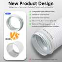 Portable Air Conditioner Hose Coupler, Universal Exhaust Hose Coupler Fit 5 inch & 5.9 inch Hose, Portable AC Hose Connector Extention