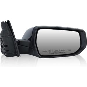 Passenger Side View Mirror Compatible with Chevy Malibu 2016 2017 2018 2019 2020 2021 2022 Mirrors Non Heated Without Signal Light Manual Folding Right(Gloss Black)
