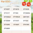 4 Pack AL2420PD 0.095 Replacement Twisted Trimmer Lines Compatible with All EGO 15-Inch String Trimmers, 56 FT Dual Color Pre-Cut Heavy Duty Weed Wacker String for EGO Line Trimmers