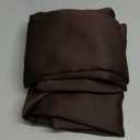 Pickluc Cafe Curtain (Half Window Curtain) 24 Inches Length, Rod Pocket Kitchen Curtain, Short Blackout Curtain for Small Window, 30" Wide and 24" Long, 2 Panels, Chocolate Brown (30"W x 24"L (Pack of 2))