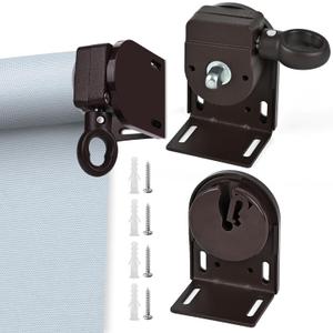 Universal Replacement Installation Accessories for Indoor/Outdoor Sunshade and Roller Blinds (Brown)