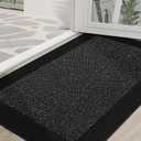 BEQHAUSE Indoor Door Mat 36" x 60", Dirt Trapper Door Mats Non-Slip Entryway Rugs Washable, Resist Dirt Absorbent Welcome Mat, Low Profile Floor Mats for Front Back Door and Entryway, Black