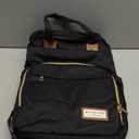 RUVALINO Diaper Bag Backpack, Multifunction Travel Pack Maternity Baby Changing Bags, Large Capacity, Waterproof, Deep Black, Polyester