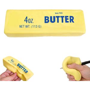 Butter Squishy,Slow Rising Squishy,Stress Relief & Fidget Toys,Butter Stick Slow Rising Squeeze Food Fidget Toy for Office School,Party Favor Gift (Butter Sticks)