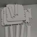 5 Tiers Shoe Rack Organizer for Closet Shoe Holder Storage Narrow Plastic Vertical, Free Standing Shoe Rack Shelf for Entryway Stackable Stability DIY, Grey