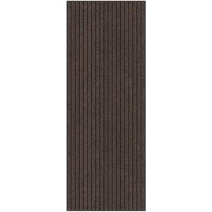 Ottomanson Non-Slip Stair Treads for Wooden Steps – Set of 7 Low-Profile Scraper Stair Mats with Rubber Backing, Indoor Staircase Protection for Kids & Pets – Dirt-Trapping Step Covers, 8" x 30",Brown