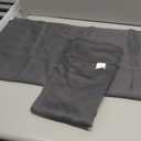 Pickluc Rod Pocket Tier Curtain - Half Blackout Curtain for Kitchen, Bathroom, Cabinet, Basement, 30 Inches Wide and 24 Inches Long, Dark Grey, 2 Panels