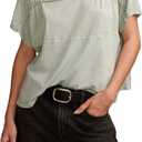 Lucky Brand Womens Lucky Brand Women's Braided Dolman Tee S