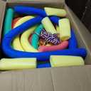 Granny Pants Yard Game Set, Family Reunion Toss and Catch Ball Giant Outdoor Game with Bouncy Balls Scoreboard Medals and Foam Sticks for Birthday Party Company Team Building