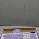 Wireless Keyboard and Mouse Combo, Full-Sized Wireless Keyboard and Adjustable DPI Mouse, 2.4GHz USB Receiver, Silent Keyboard and Mouse for PC, Windows, MAC, Desktop, Laptop(Purple)