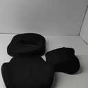 Truck Seat Cushion, 3PC 100% Memory Foam Seat Cushion for Truck Driver, Black Truck Driver Seat Cushion & Back Support, Semi Truck Accessories for Men Seat - 18x14.5x3.5in, Lumbar Cushion-16.5x15.4x5"