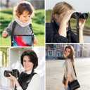 2 x Universal Shoulder Strap, Neoprene Padded Bag Strap with Double Adjustable Buckles, Replacement Comfortable Neck Lanyard for Camera, Cellphone Tablet,iPad, Laptop, Binocular, Luggage Bag(Black)