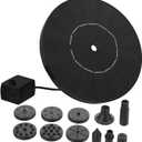 1.7W Solar Floating Fountain Pump for Outdoor Garden Pond Waterproof Solar Water Pump Nozzles for Bird Baths and Pools Water Feature