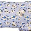 Salt Earth 100% Cotton 210TC Kids Bedsheet, Twin Fitted Sheet, Toddler Bed, 2 Piece Bedding Set- 1 Fitted Sheet and 1 Pillowcase, Themed Toddler Bed Sheets, Cute Sheets for Kids Bed (Duck)