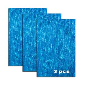 Pearl Cast Acrylic Sheets Pearlescent Glitter Acrylic Sheet 1/8 Thickness Acrylic Sheets for Laser Cutting for Art Design Crafting DIY Home Festival Decore (3, Blue, 8x12 Inch)