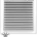 24" X 24" Aluminum Return Filter Grille for 1" Filter - Easy Airflow - Linear Bar Grilles [Outer Dimensions: 26.5w X 26.5h]