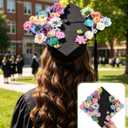 Faux Flower Heads Small Silk Artificial Flower DIY Fake Mini Flowers Rose Daisy Flowers Craft Supplies for Wedding Party Wreath Graduation Season Party Home Decor (125, Multi Color)