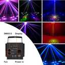 5 in 1 Disco Light DJ Light with Butterfly Beam Wash Pattern Strobe and 3535 LED Effect, Remote and DMX Control for Stage Wedding Bar Karawa Church Disco Show Party Lights...