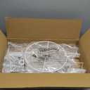 Greeting Card Display Stand Rotating Rack Holder, for Postcard Sticker Retail, Metal White