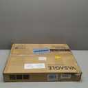 VASAGLE MAEZO Collection - Side Table, 2-Tier Small Round End Table, Nightstand with Tapered Legs, Curved Transitions, for Small Spaces, Living Room, Bedroom, Rustic Walnut ULET283T41