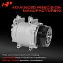 A-Premium A/C Compressor with Clutch Compatible with Honda CR-Z 1.5L 2011-2015, Insight 1.3L 2010-2014