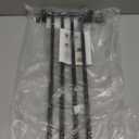 20.4 Inches Swivel Towel Rack 304 Stainless Steel 4 Arms Bathroom Towel Rack Hanger Pool Holder Wall Mounted Swivel Bar Space Saving with Hook(Black)