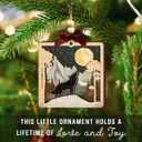 7 x Wolf Christmas Ornament 2025, Woodland Animal Ornaments for Tree - Howling Wolf Gifts for Men, Women, Spiritual Gifts for Family, Friends, Animal Lovers - Layered Wooden Hanging Decor