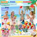 YADIYA Pool Party FavorsBeach Summer Party Favors for Kids,146 PCS Beach Toys For Kids Ages 4-8,Summer Toys with Beach Balls,Kids,Sand Buckets,Sticky Toys-Pool Party Decorations