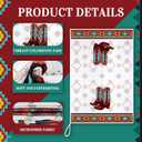 Boyiee Set of 6 Southwestern Kitchen Towels Boho Aztec Theme Dishtowel Native American Hand Tea Towels 24 x 16 Inches for Absorbent Kitchen Decor with Hanging Loop for Room Home Housewarming Gift