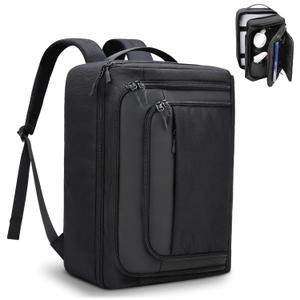 GDNasist Game Console Backpack for PS5, Protective Carrying Case Compatible with Playstation5 Console, Base, 15.6Laptop, Headset, PS5 Controller, More Game Discs, and Gaming Accessories