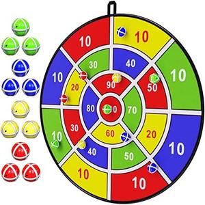 BooTaa 29" Large Dart Board for Kids, Kids Dart Board with Sticky Balls, Boys Toys, Indoor/Sport Outdoor Fun Party Play Game Toys, Birthday Gifts for 3 4 5 6 7 8 9 10 11 12 Year Old Boys Girls 7 Balls