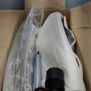 Amazon Basics Classic Puresoft PU Padded Mid-Back Office Chair with Armrest, Height Adjustable, Easy to Assemble, 26"D x 23.75"W x 42"H, Cream