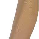 Truform Lymphedema Compression Arm Sleeve, 20-30 mmHg Post Mastectomy Support, Dot Top Grip Band, Beige, Large
