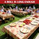 Crawfish Kraft Paper Table Cloth 34.65'' x 98.43' Brown and Red Crawfish Print Kraft Paper Roll Table Cover for Crab Boil Party Supplies, Rustic Low Country Seafood Boils and Cajun Celebrations, 11" x 8.7"