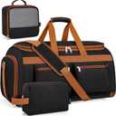 Convertible Garment Duffel Bags for Travel - Carry on Garment Duffle with Toiletry Bag Storage Bag Large Travel Duffel Bag 2 in 1 Hanging Suit Bag Weekender Bag for Men Women 3pcs Set