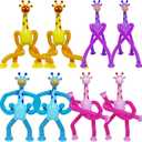 8 PCS Telescopic Suction Cup Giraffe Sensory Toys, Pop Tube Fidget Toys Bulk for Toddlers, Kids Travel, Easter Basket Stuffers, Party Favors Birthday Gifts for Boys Girls